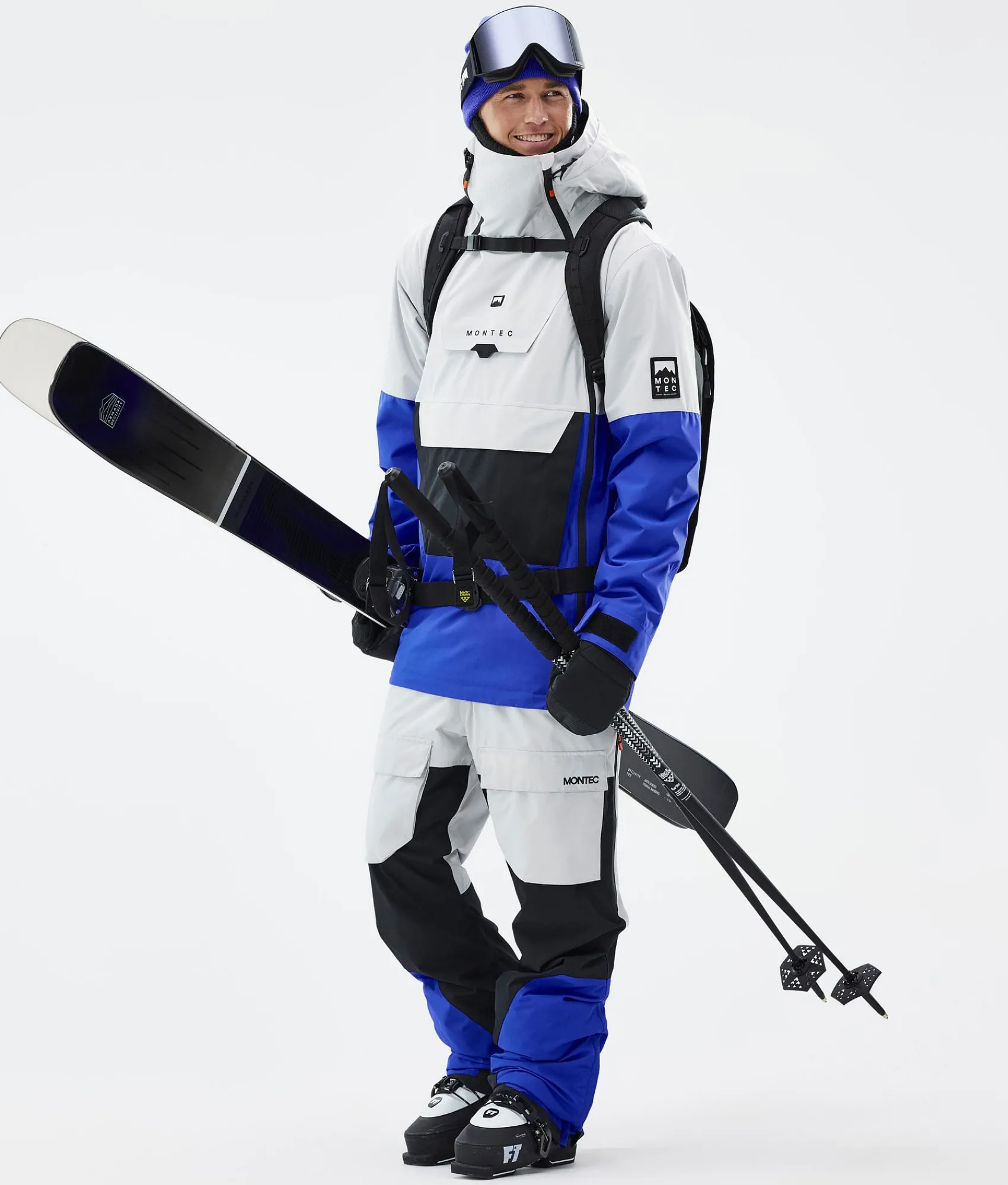 MONTEC Doom LightGrey/Black/CobaltBlue Hot