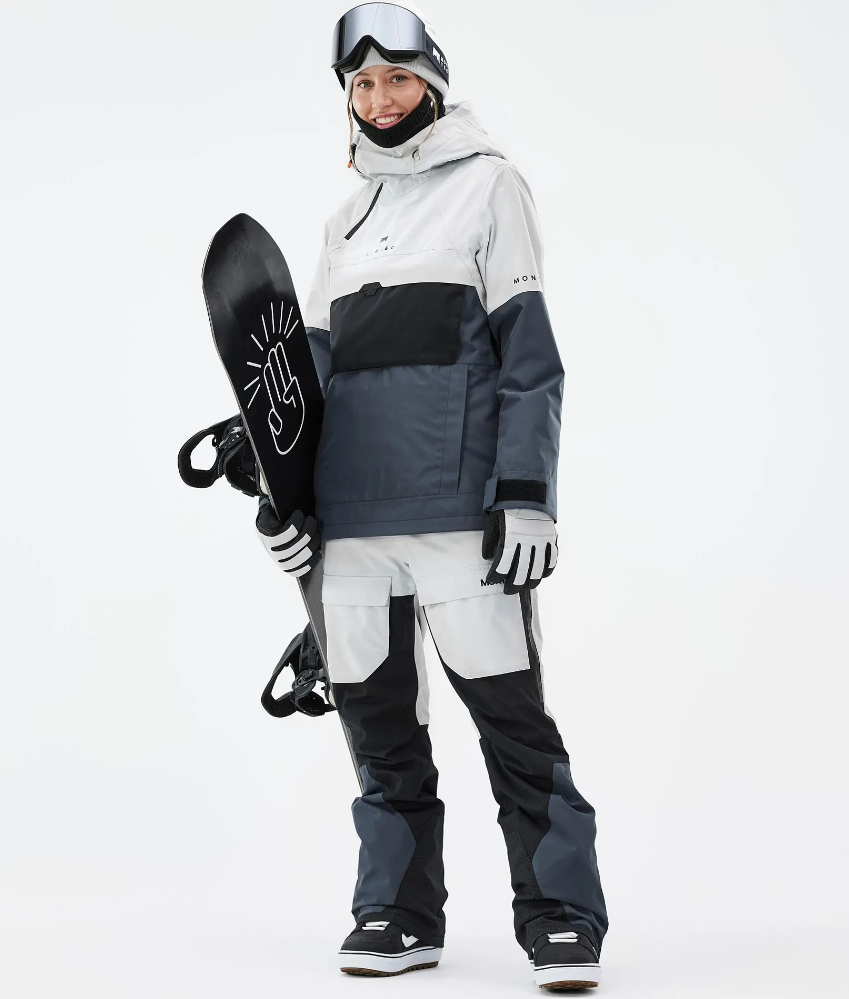 MONTEC Dune W LightGrey/Black/MetalBlue New