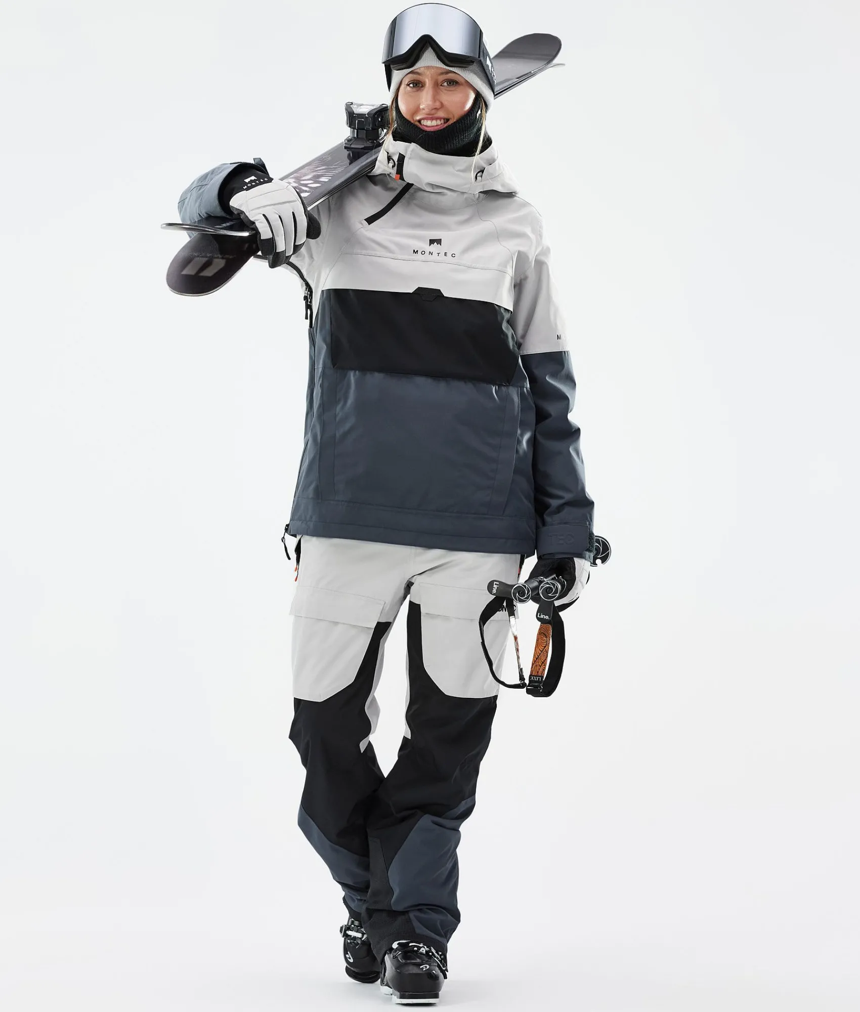 MONTEC Fawk W LightGrey/Black/MetalBlue Cheap