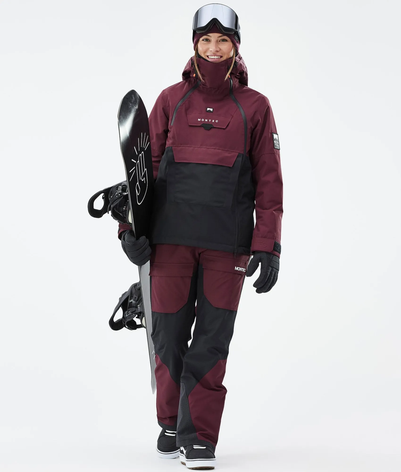 MONTEC Fawk W Burgundy/Black Discount